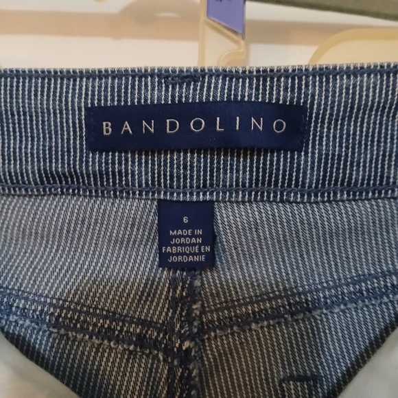 Bandolino Blue Denim Pinstripe Jeans - Picture 5 of 6
